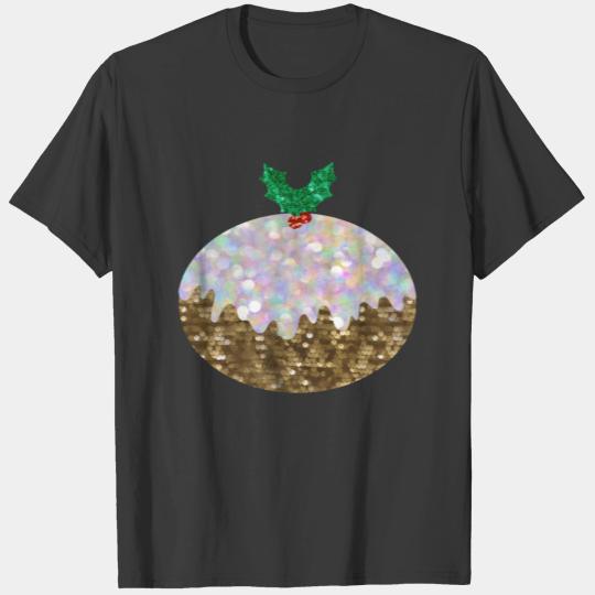 sequin christmas puddings T-shirt