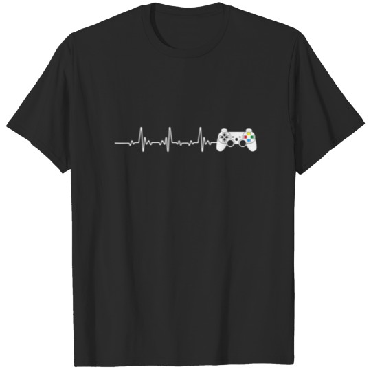 Discover Gamer Heartbeat Video Game Players Gift T-shirt