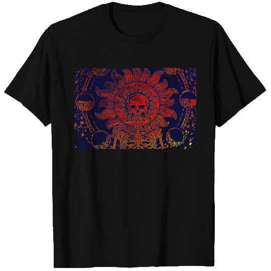 Mystic Red Skull Design T-shirt