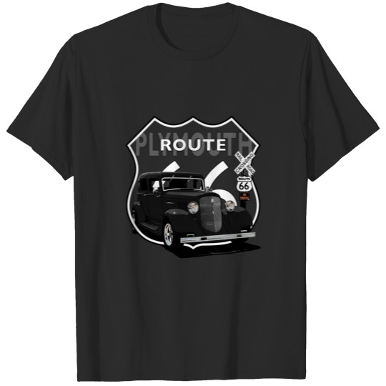 Discover 1934 Plymouth. Black Hotrod. Chrysler Mopar USA T-shirt