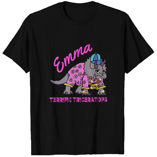 Personalized Name Triceratops Dinosaur Cute Gift T-shirt