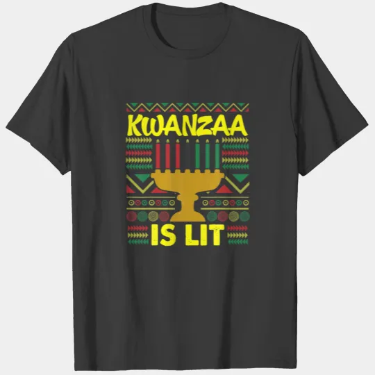 Happy Kwanzaa Lit Funny African American Ugly Swea T-shirt