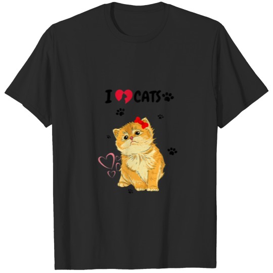 I Love Cats, I Love Kittens, I'm A Cat Lover T-shirt