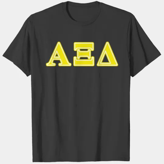 Alpha Xi Delta Yellow Letters T-shirt