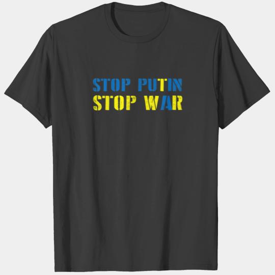 I Support Ukraine Stop Putin Stop War T-shirt