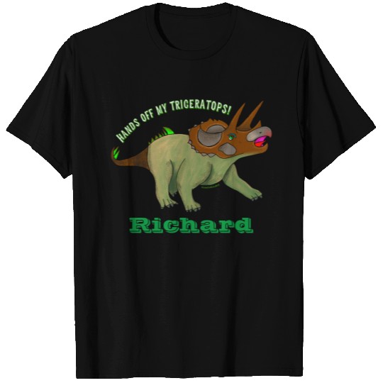 Personalized Dinosaurs Triceratops Cute Dinosaur T-shirt