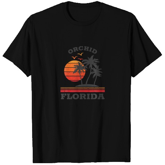 Orchid Florida Retro Souvenir Gift T-shirt