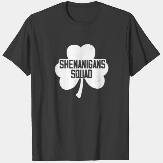 Funny St Patricks Day Shenanigans Squad Irish T-shirt