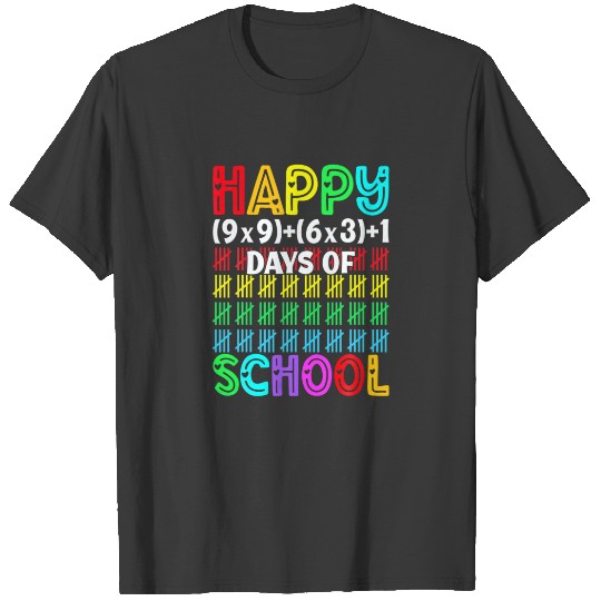 Happy 100 Days Of School Funny Mathematic Teacher T-shirt
