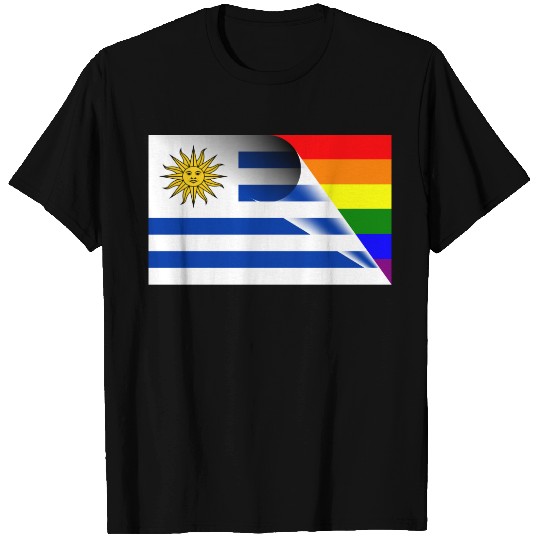 Uruguay Gay Pride Rainbow Flag T-shirt