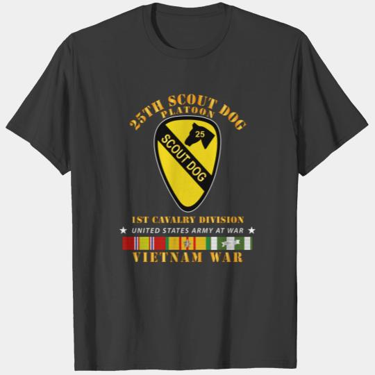 Army - 25th Scout Dog Platoon 1st Cav - VN SVC Sweat T-shirt