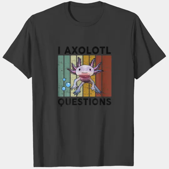 I Axolotl Questions S Kids Youth Cute Costume Axol T-shirt