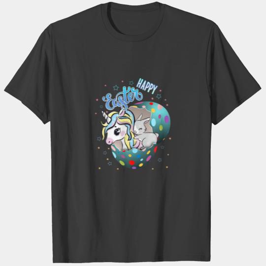 Happy Easter Unicorn Bunny Hug Cute Girls Kids Tod T-shirt