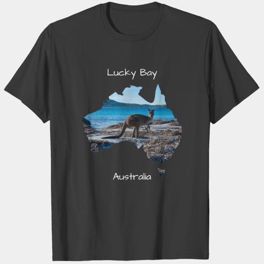 Blue Lucky Bay Beach Kangaroo Australia T-shirt