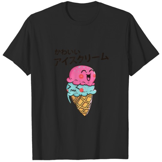 This Cute Kawaii Strawberry Ice Cream Cone Foodie T-shirt