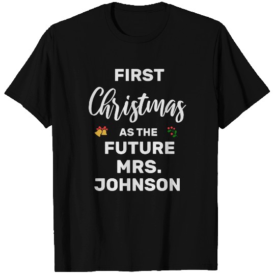 Customize Last Name Christmas As The Future Mrs. T-shirt