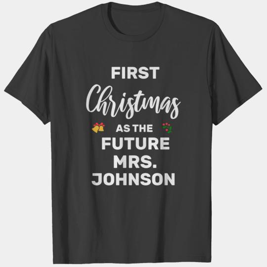 Customize Last Name Christmas As The Future Mrs. T-shirt