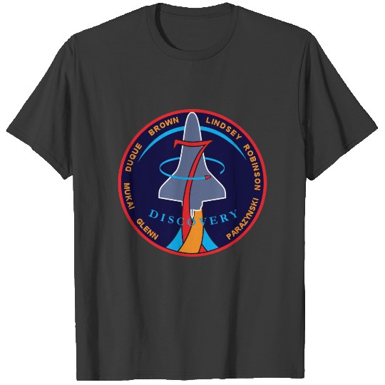 STS-95 Space Shuttle Discovery Mission Patch Logo T-shirt