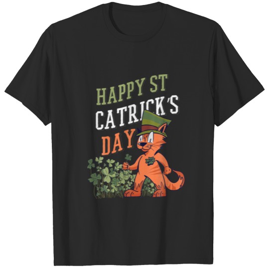 Discover Happy St Catrick's Day Funny Cat St Patricks Day L T-shirt
