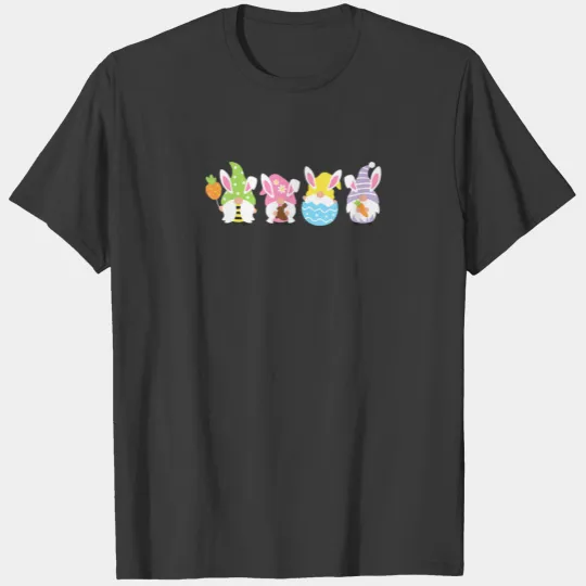 Easter Gnomes Easter Egg Hunting Basket Bunny East T-shirt