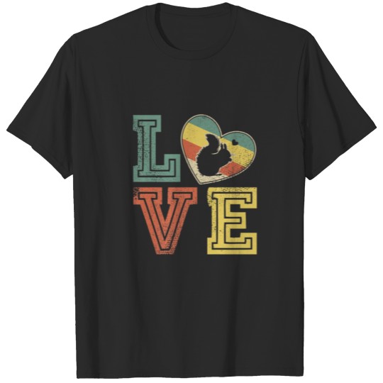 Discover Vintage Retro Love Squirrel Lover Animals Couple V T-shirt