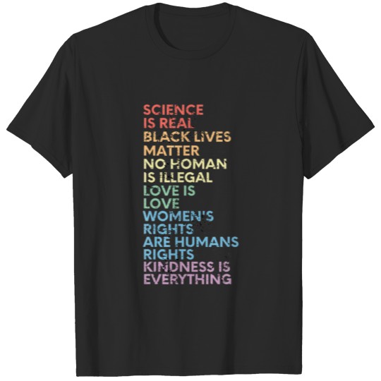 Science Is Real Black History Month Love Is Love L T-shirt