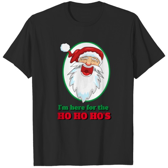 Discover Funny Novelty Christmas I'M HERE SANTA HO HO HO'S T-shirt
