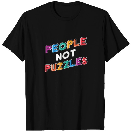 People Not Puzzles Special Ed Teacher Autism Suppo T-shirt
