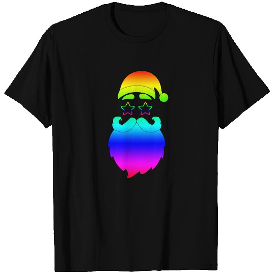 Merry Christmas Santa Rainbow Plus Size T-shirt