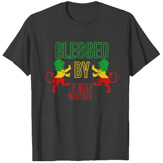 Chic Fashionable Green Yellow Red Rasta Lion T-shirt