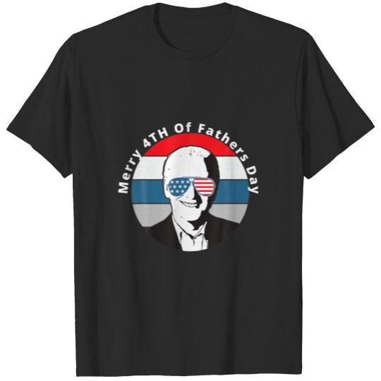 Mens Funny Joe Biden Merry 4Th Of Father's Day Des T-shirt