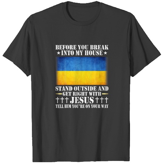 Mens For Ukraine Ukrainians Ukrainian Jesus Vintag T-shirt
