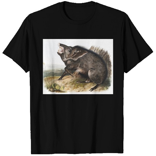 Collared Peccary Dycoteles torquatus Illustration T-shirt