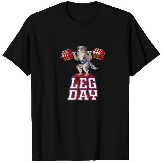 Leg Day Aussie Weight Lifting Squat Gym T-shirt