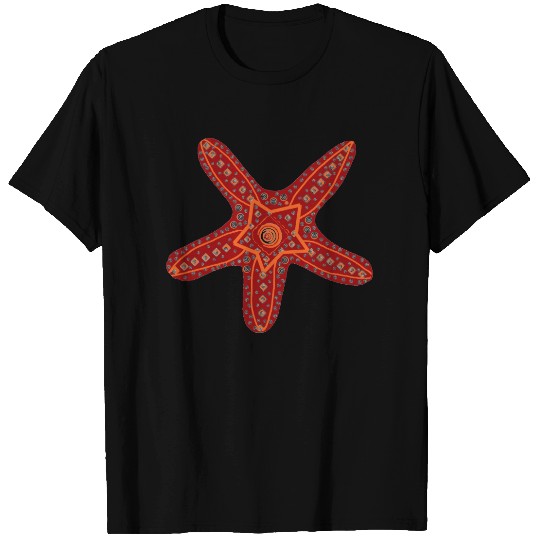 orange and red starfish T-shirt