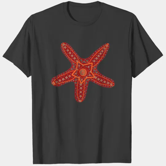 orange and red starfish T-shirt