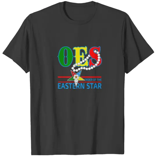 OES Star Necklace Order Of The Eastern Star Mother T-shirt