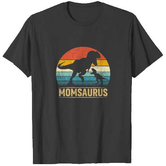 Mama Saurus T Rex Dinosaur Momsaurus Funny Mother' T-shirt