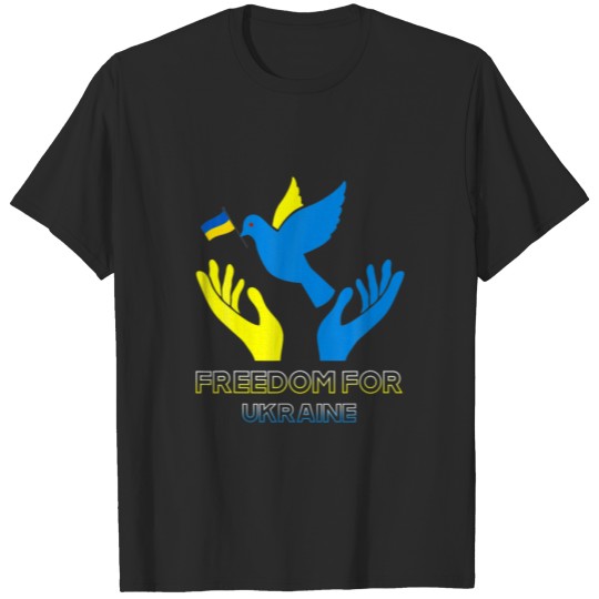 Discover Peace Heart Ukrainian Flag Ukraine Lover Ukraine W T-shirt