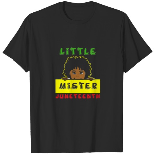 Discover Kids Black Boy Little Mister Juneteenth Son Toddle T-shirt