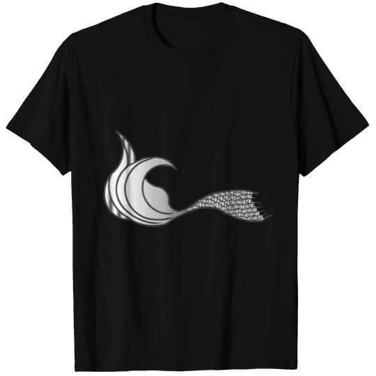 Light Grey Mermaid Tail - no text Polo T-shirt