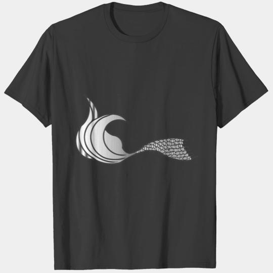Light Grey Mermaid Tail - no text Polo T-shirt