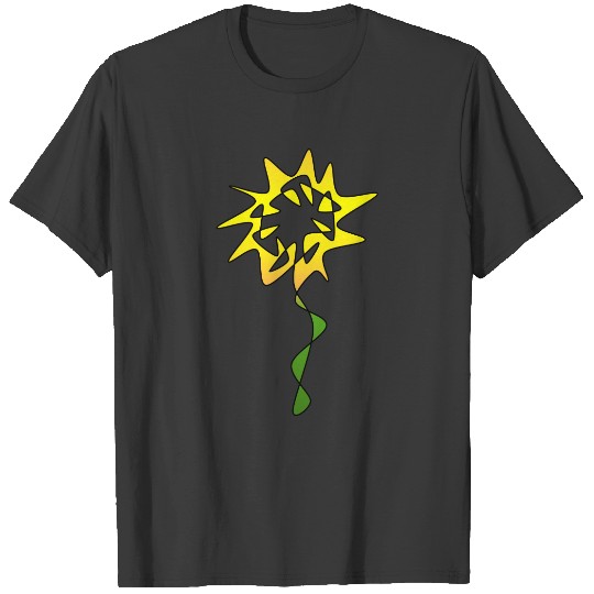 Perpetual Yellow Flower Art T-shirt