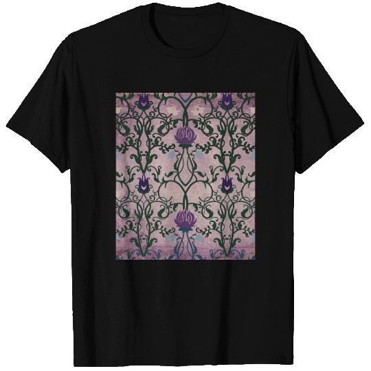 Rustic floral ,vintage pattern,Art nouveau, chic, Plus Size T-shirt