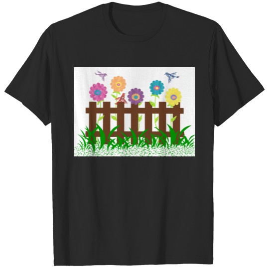 Birds in the garden T-shirt