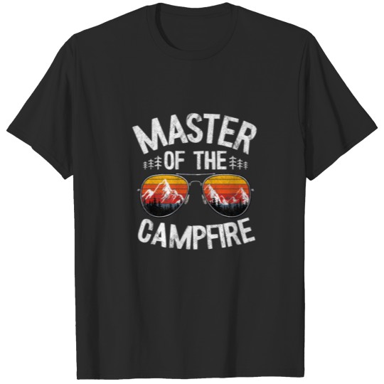 Discover Master Of The Campfire Scout Camper Outdoor Vacati T-shirt