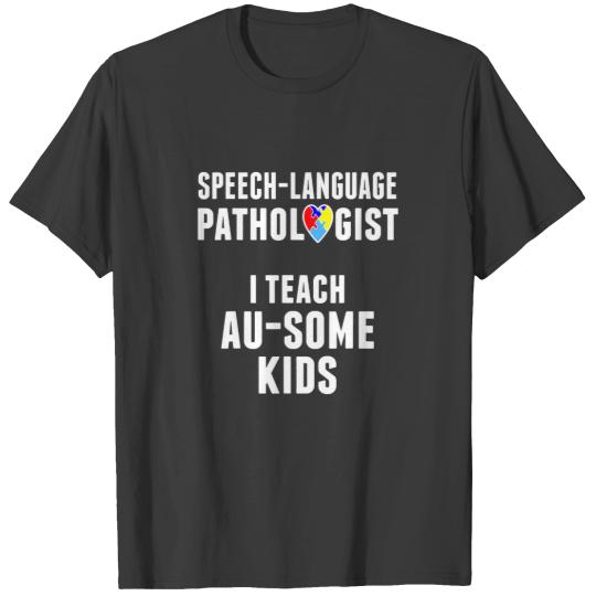 Speech Pathology Therapy AuSome Autism Awareness M T-shirt
