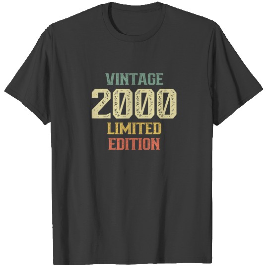 Vintage 2000 Limited Edition Funny 21St Birthday T-shirt