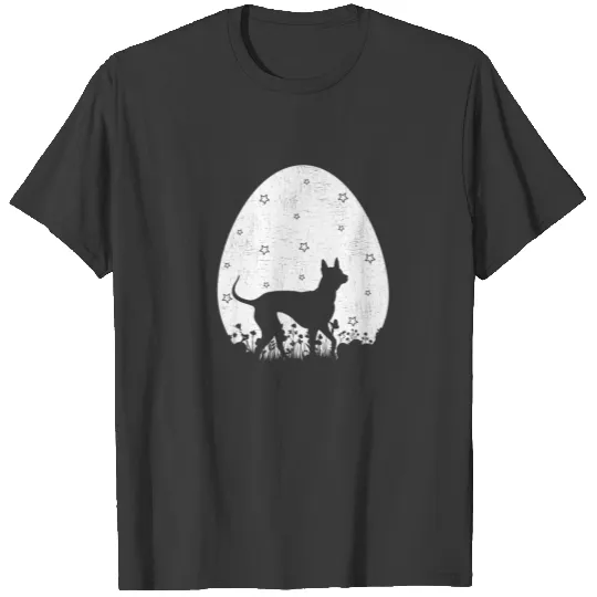 Easter Egg Vintage Thumbnail Style Pinscher Dog Ea T-shirt