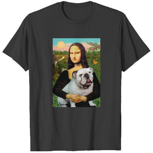 English Bulldog 9 - Mona Lisa T-shirt